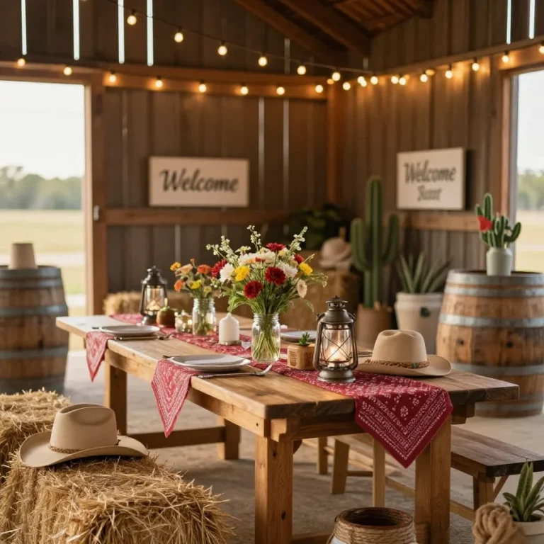 18 DIY Western Party Decorations That Guests Will Remember