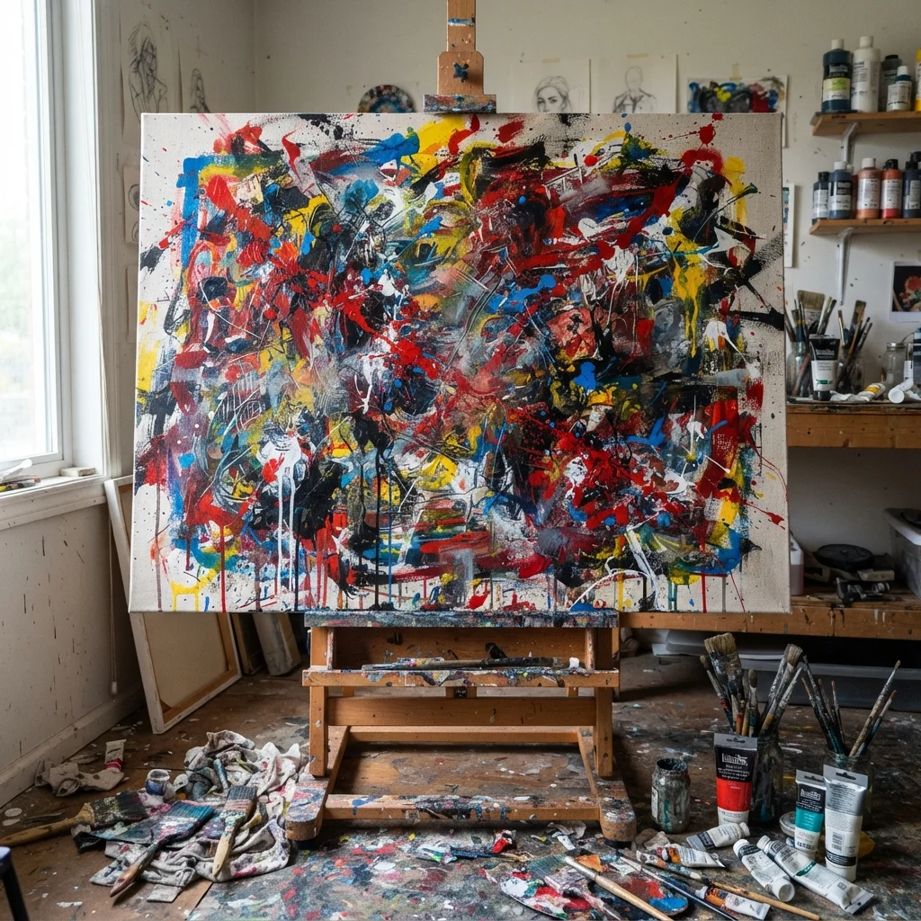 Abstract Expressionist Art
