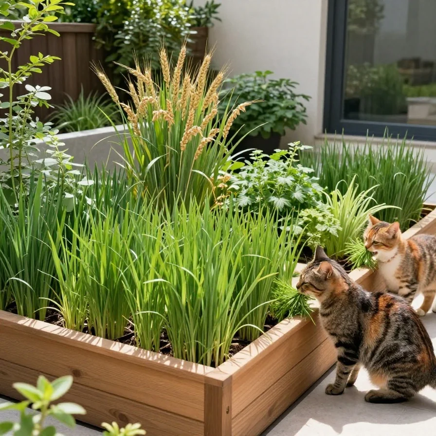 Cat Grass Garden