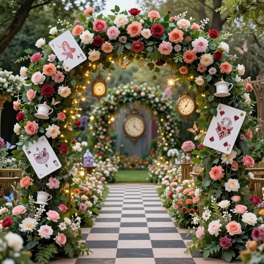 DIY Floral Wonderland Arch
