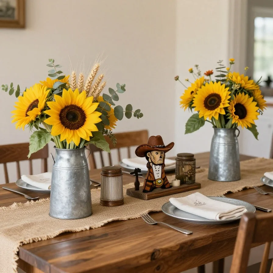 Galvanized Metal Vases