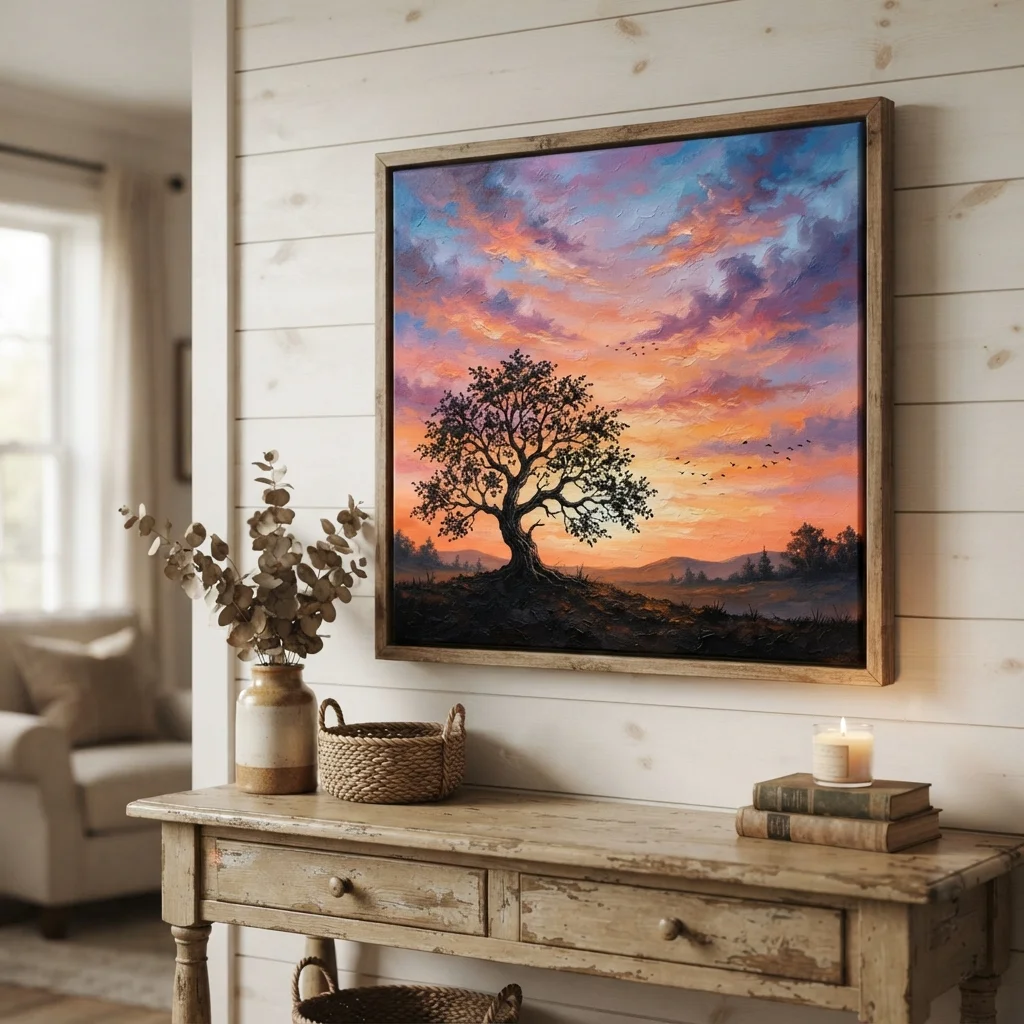 Nature-Inspired Tree Silhouette