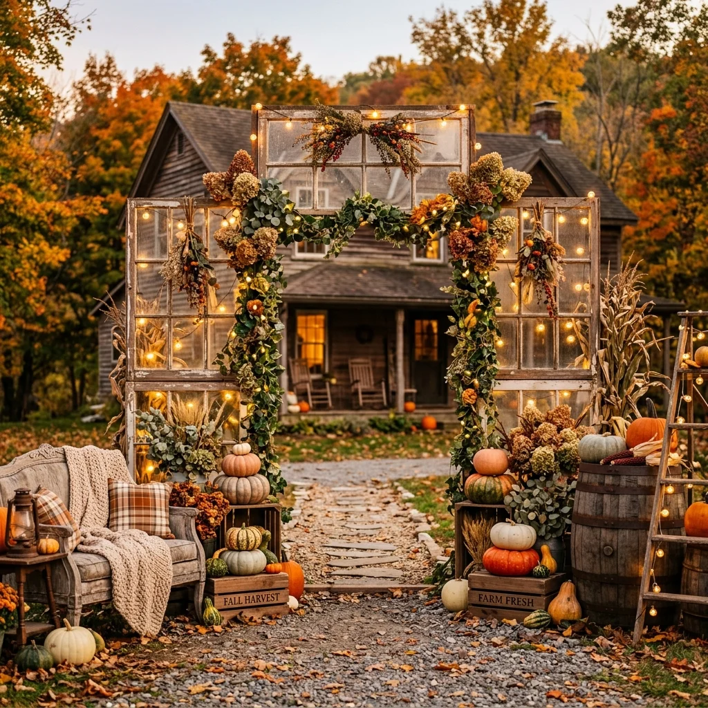 Pumpkin Archway with a Vintage Twist (2)