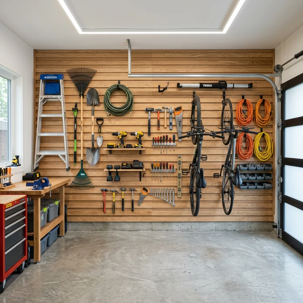 Slatted Wall Organizer