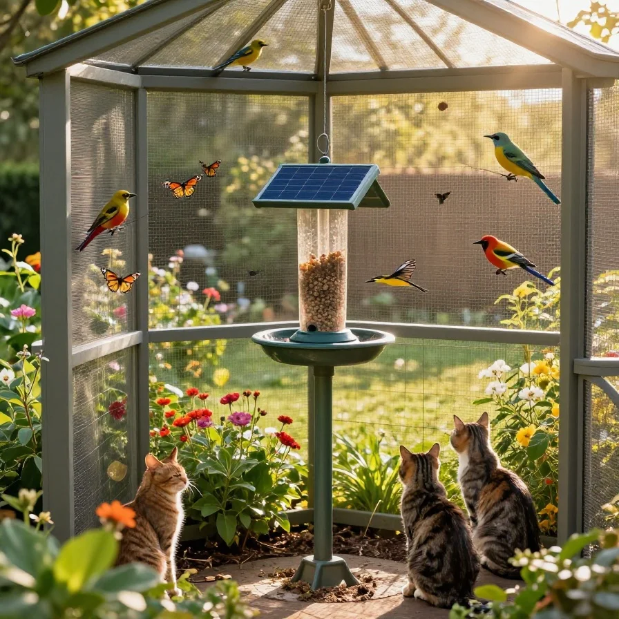Solar-Powered Bird-Watching Station