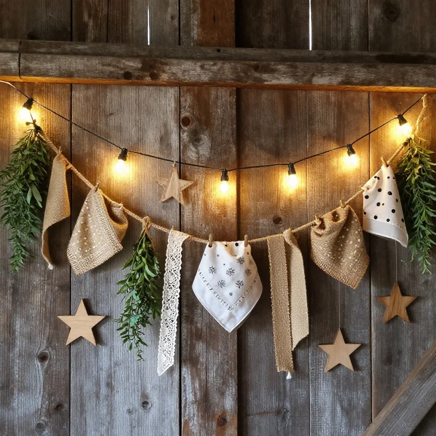 Twine and Ribbon Garland