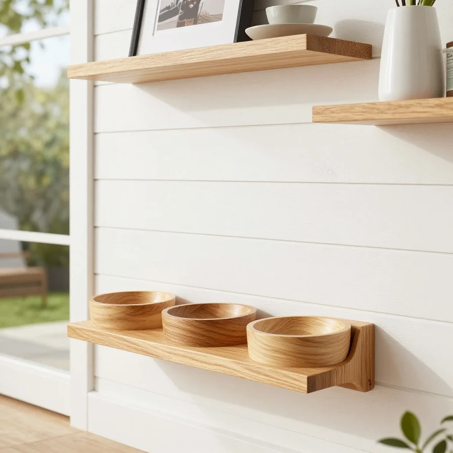 Wall-Mounted Feeding Station