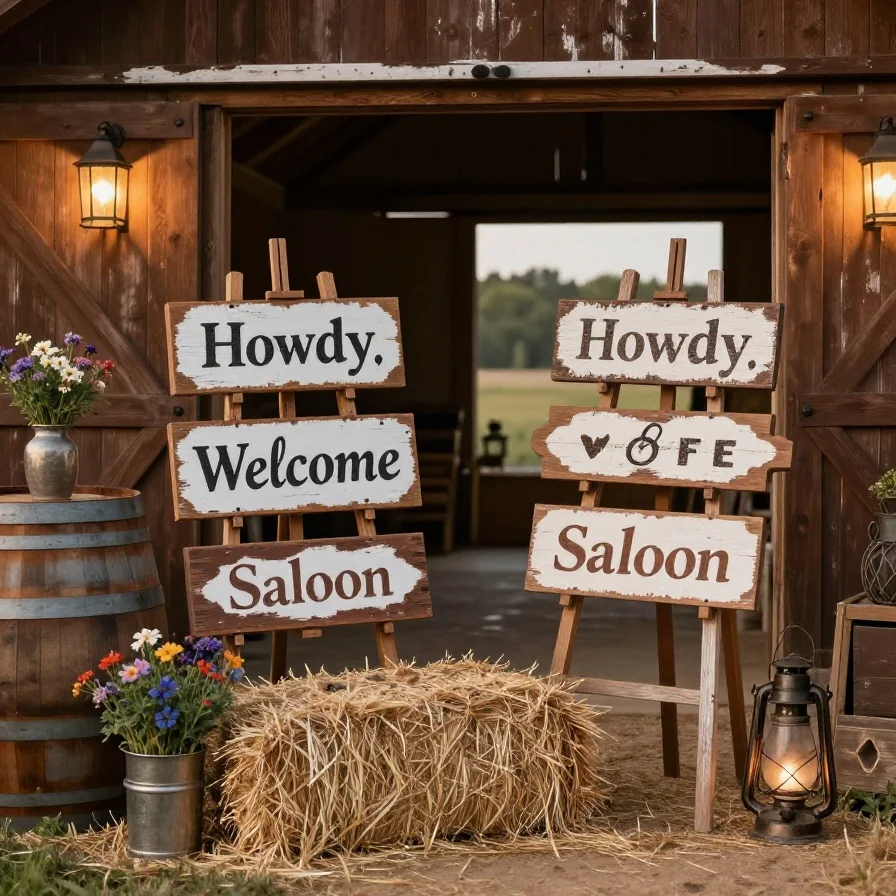 Wooden Sign Decorations
