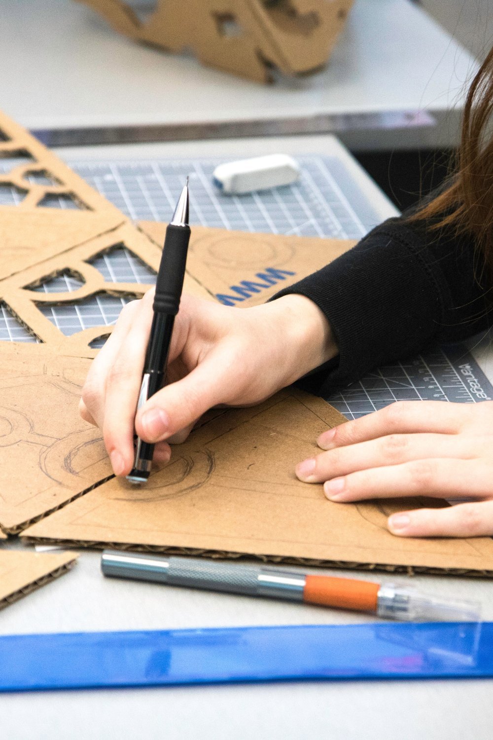 Architectural Cardboard Bookends That Actually Work - cardboard crafts diy ideas