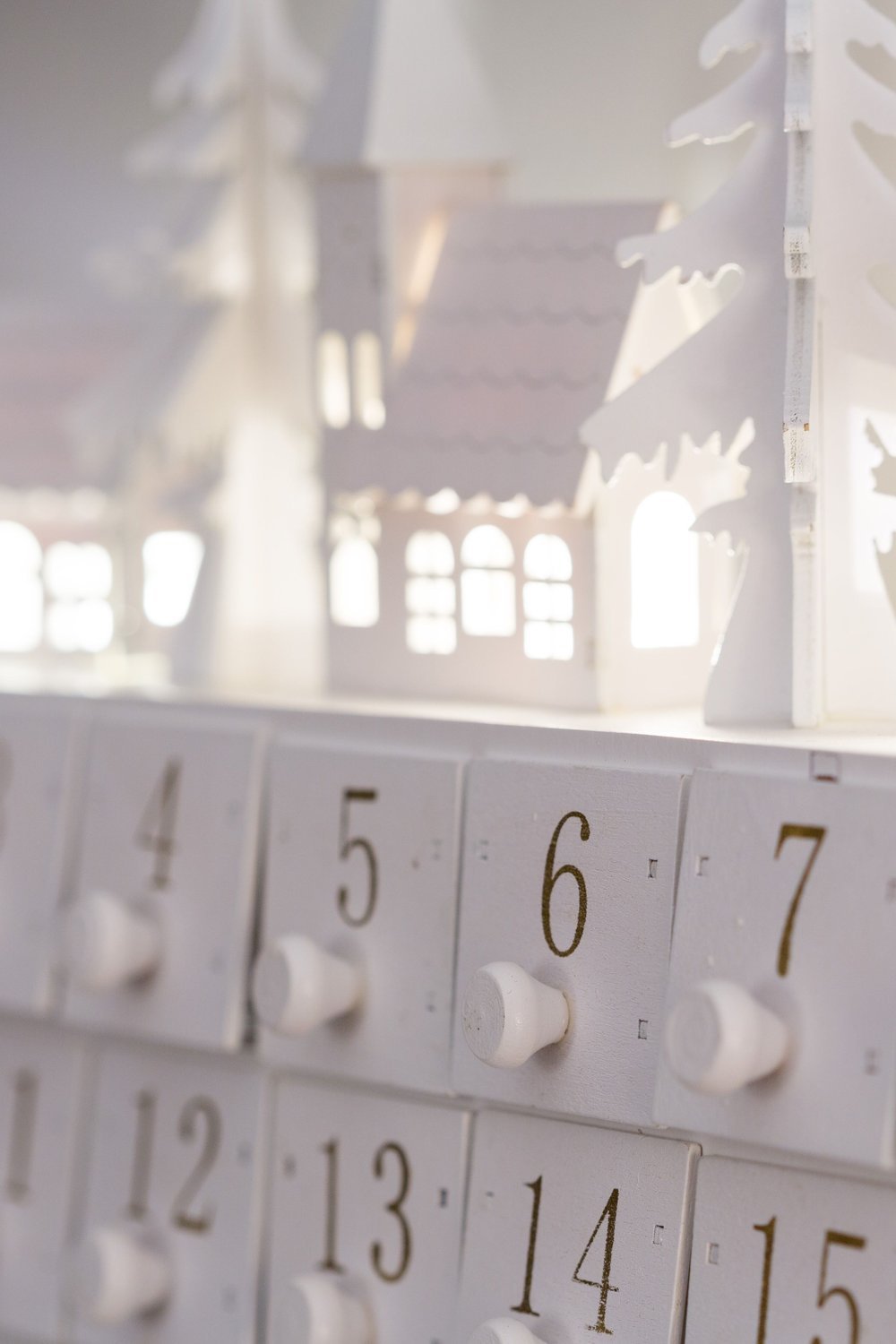 Cardboard Advent Calendar House With Drawers - cardboard crafts diy ideas