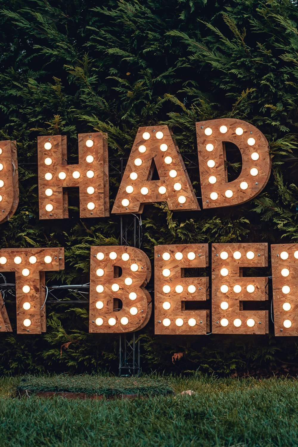 Cardboard Letter Marquee Signs With LED Lights - cardboard crafts diy ideas