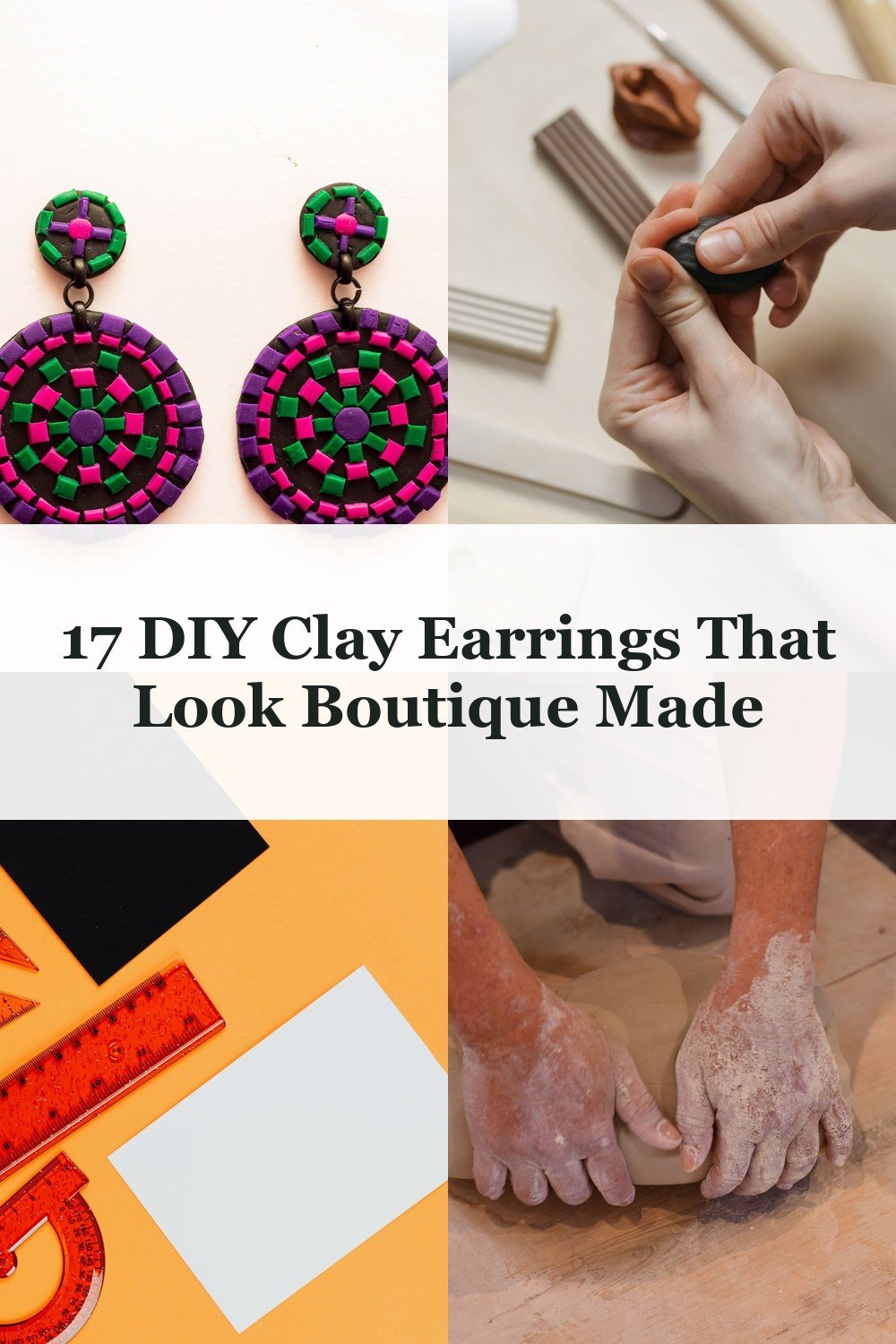 17 DIY Clay Earrings That Look Boutique Made - clay earrings diy