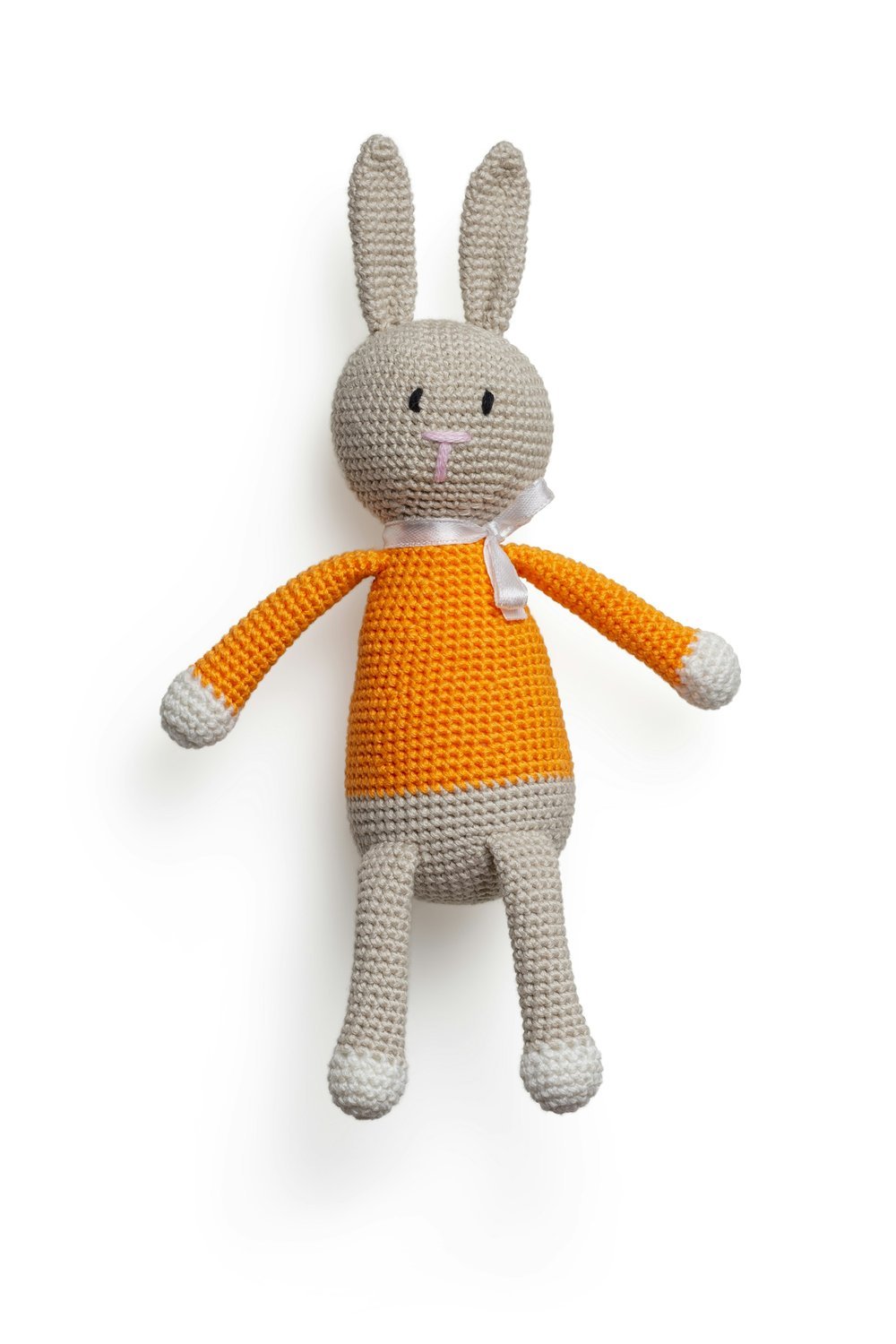 16. Crocheted or Knitted Baby Lovey Toy - diy baby shower gifts