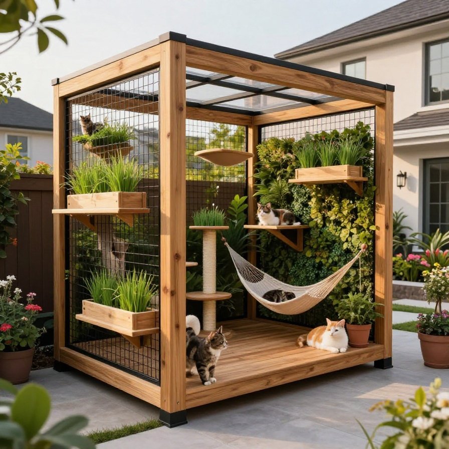 17 Catios Ideas for Cats That Turn Any Space Into Paradise