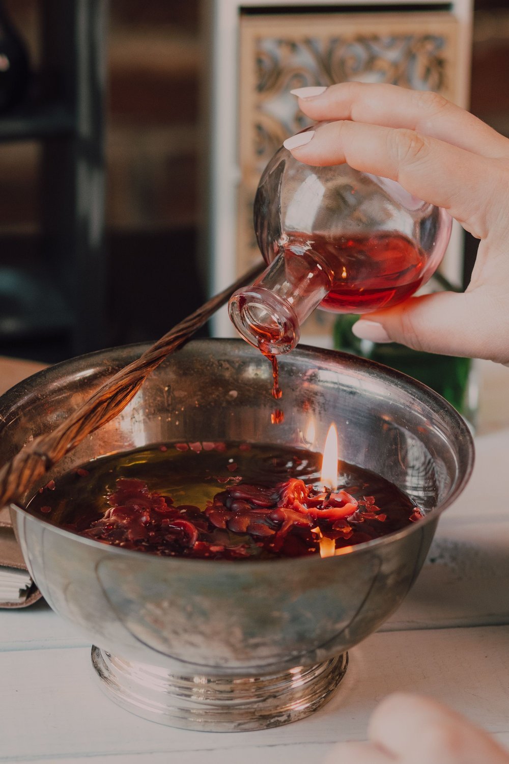18. Cauldron Punch Bowl Display as a Drink Station Focal Point - halloween party decorationst