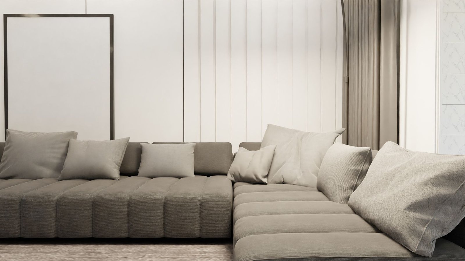 14. Build or Buy an Outdoor Sofa Sectional as the Anchor Piece - Outdoor Living Room Ideas