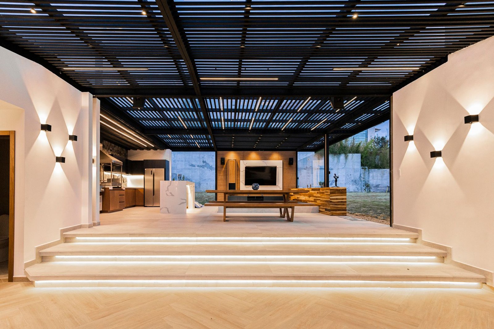 19. Design a Modern Minimalist Outdoor Room With Clean Lines - Outdoor Living Room Ideas