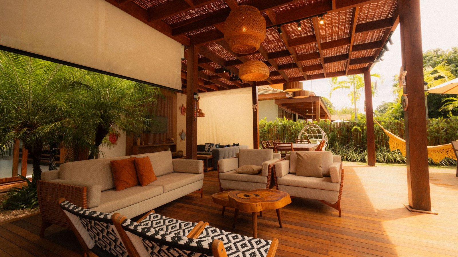 Idea 4: Elevated Outdoor Living Room Ideas Using Pergolas and Shade Structures - Outdoor Living Room Ideas