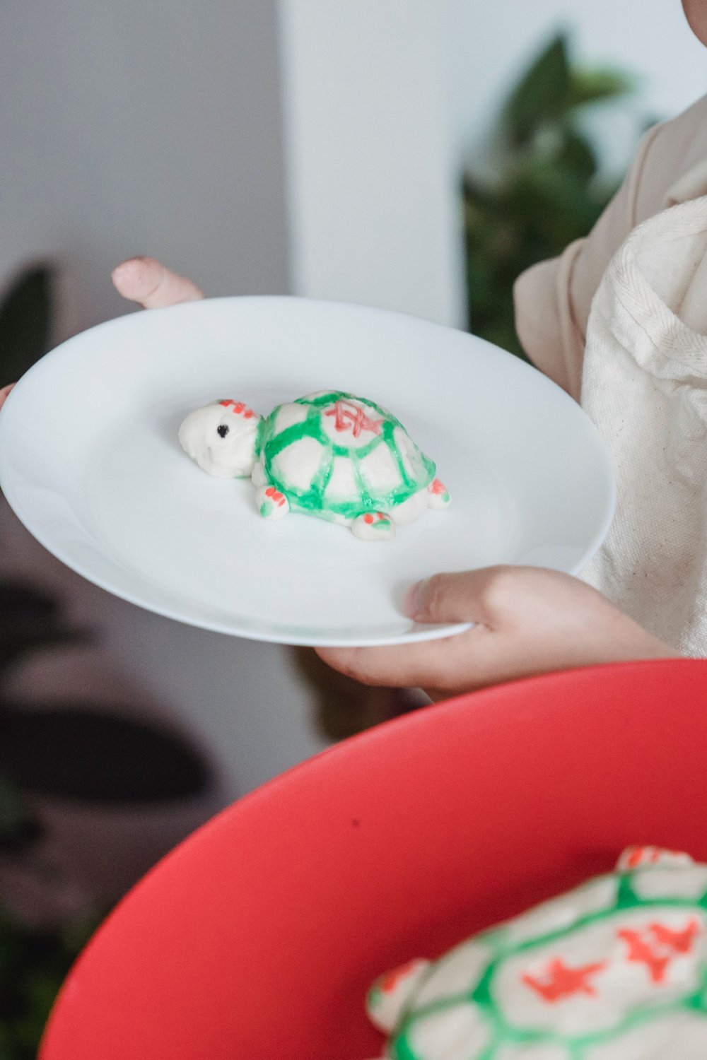 12. Paper Plate Turtle With a Colourful Mosaic Shell - paper plate crafts for kids