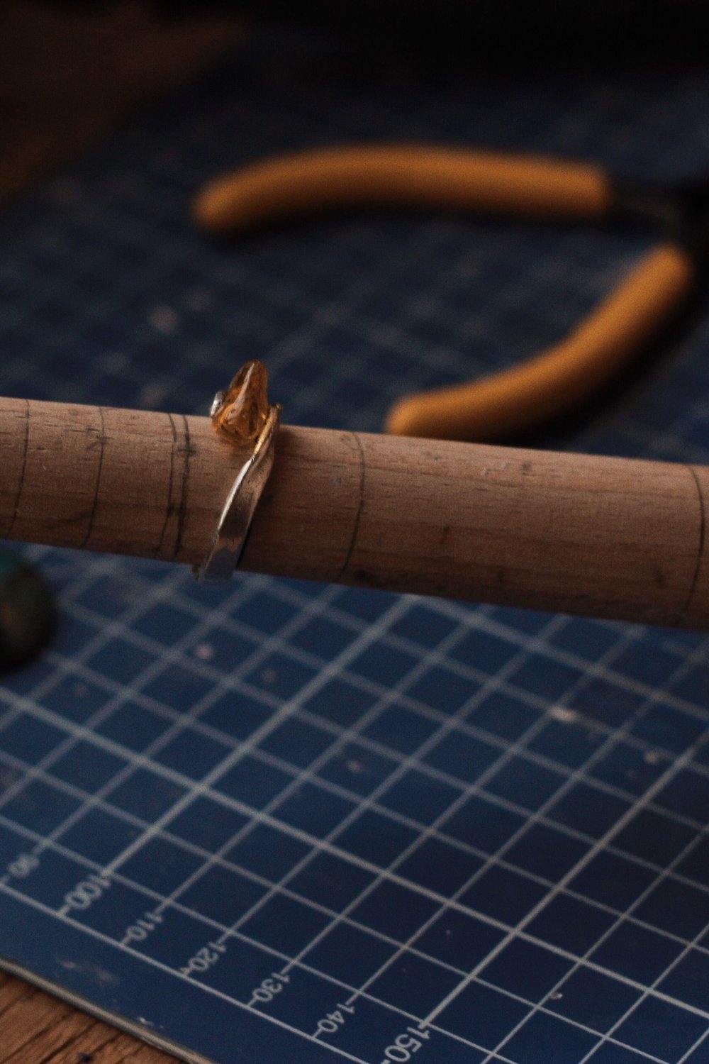 DIY Crystal Sun Catcher Using a Wooden Ring and Wrapped Stones - suncatcher diy