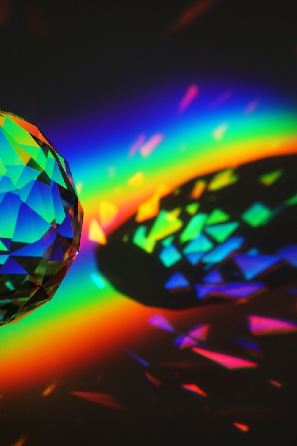 Geometric Crystal Prism Suncatcher for Modern Minimalist Homes - suncatcher diy