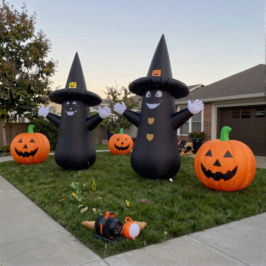 Inflatable Props - 19 spooky halloween outdoor ideas to transform your yard