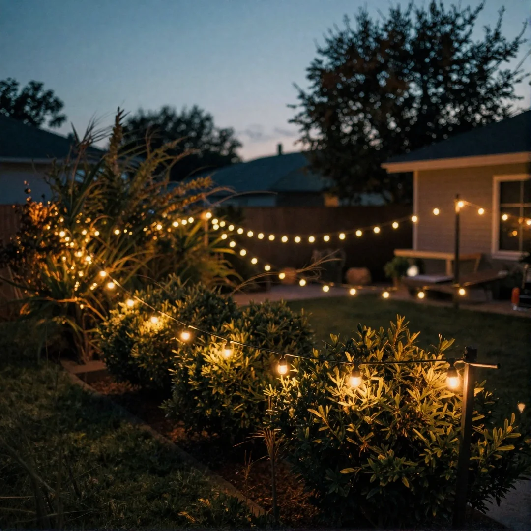 LED String Lights - 19 spooky halloween outdoor ideas to transform your yard