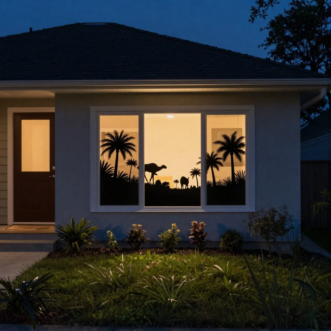 Projection Window Silhouettes - 19 spooky halloween outdoor ideas to transform your yard