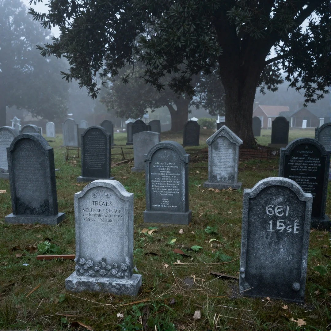 Tombstone Graveyard - 19 spooky halloween outdoor ideas to transform your yard