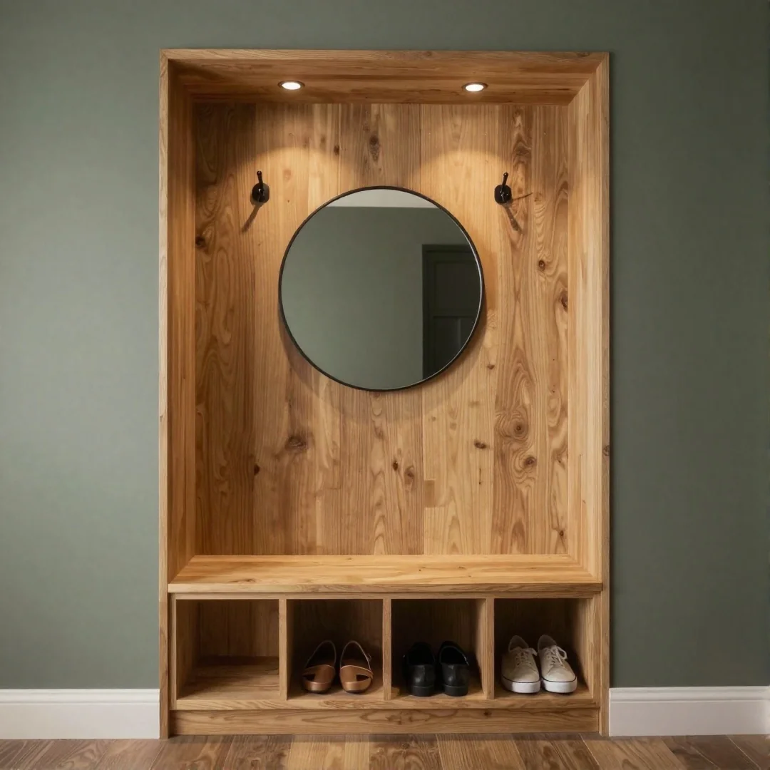Built-in Bench Storage - 20 modern entryway drawing ideas