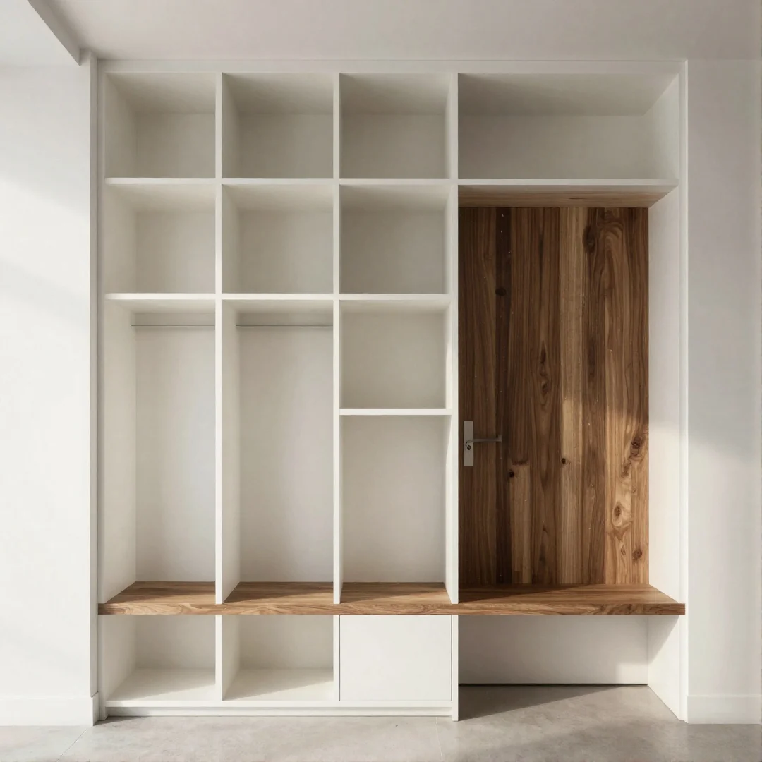 Built-in Cubby Wall - 20 modern entryway drawing ideas