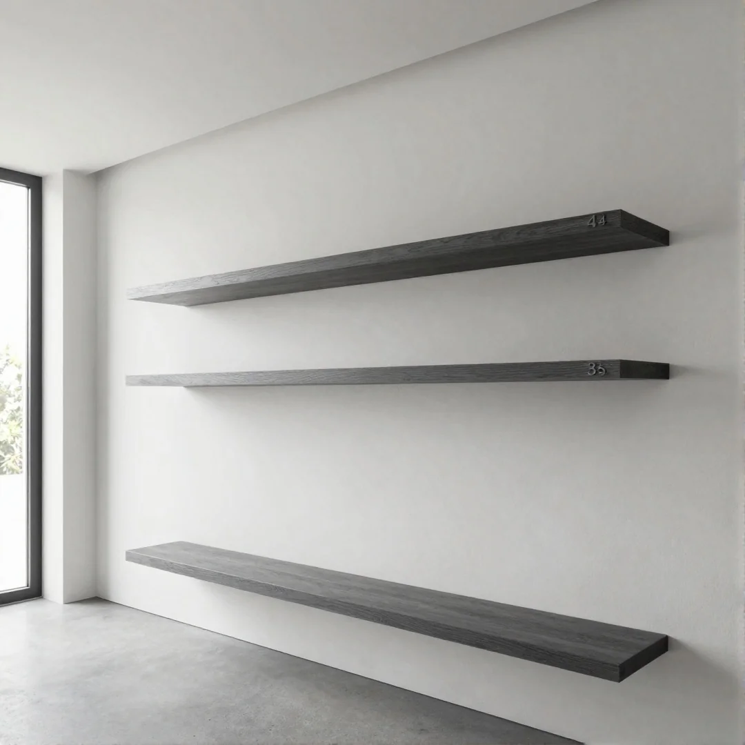 Floating Shelves Entry - 20 modern entryway drawing ideas