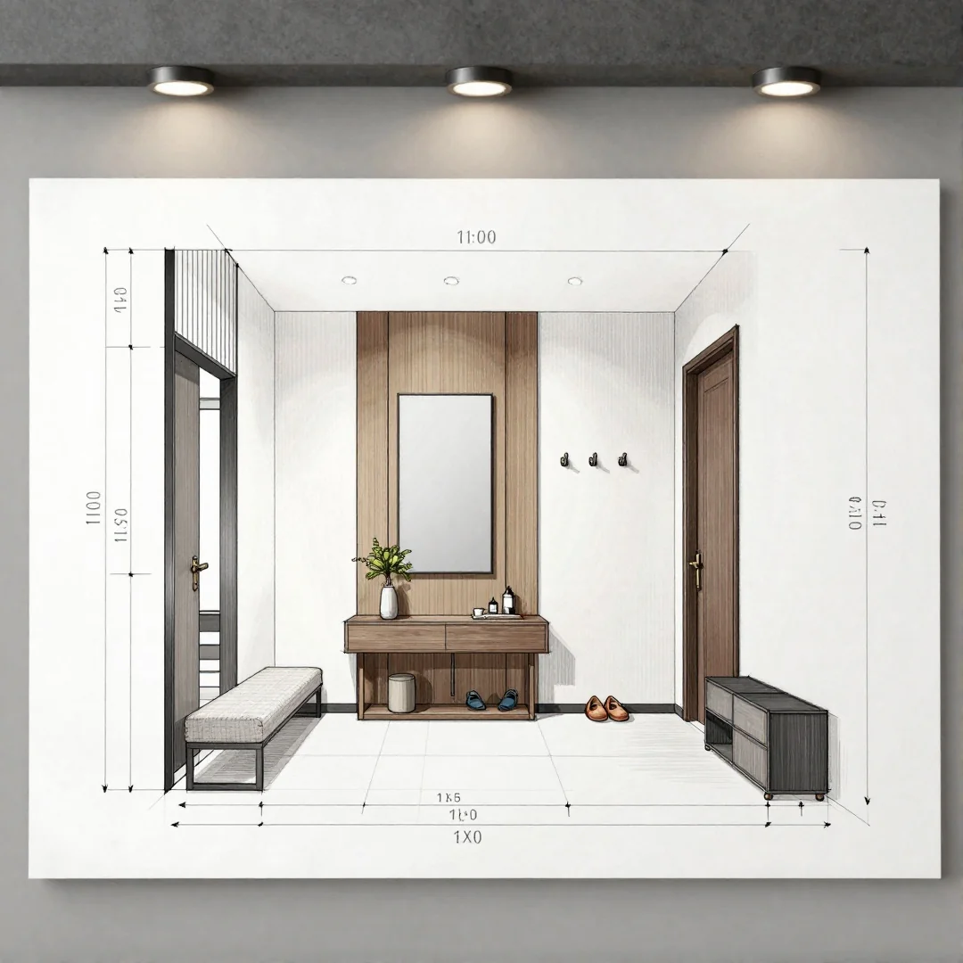 Modern Entryway Sketch - 20 modern entryway drawing ideas