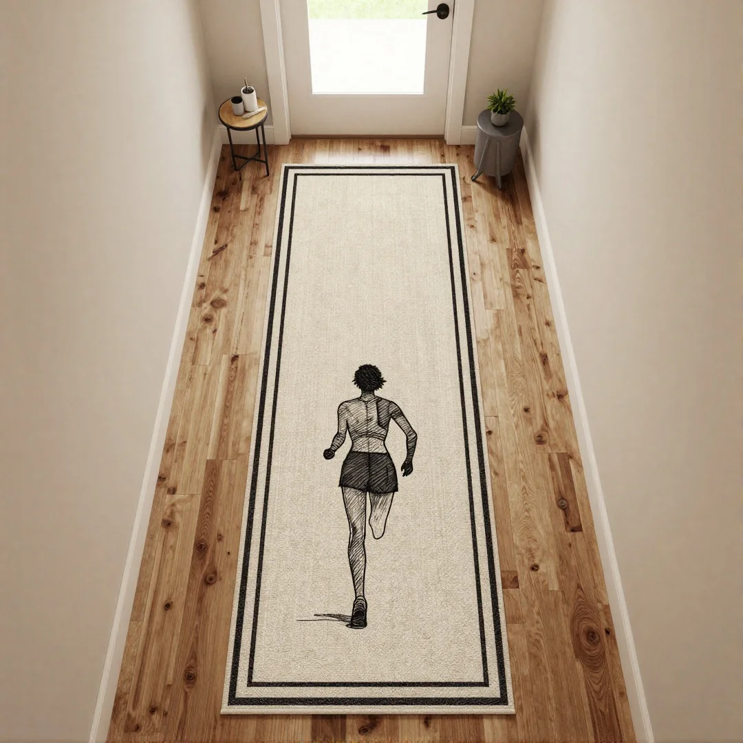 Runner and Rug Layout - 20 modern entryway drawing ideas