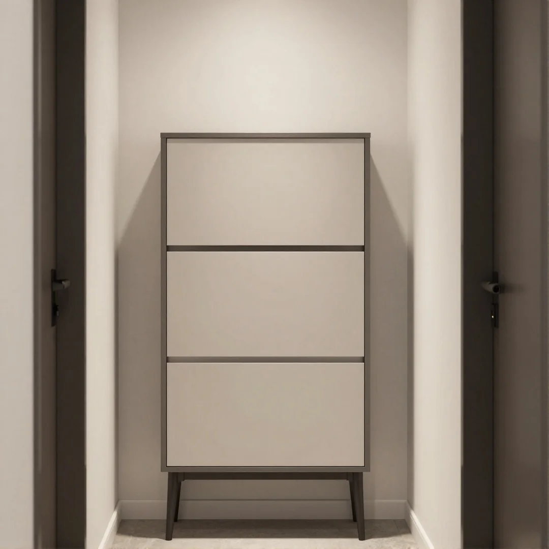 Slim Shoe Cabinet - 20 modern entryway drawing ideas