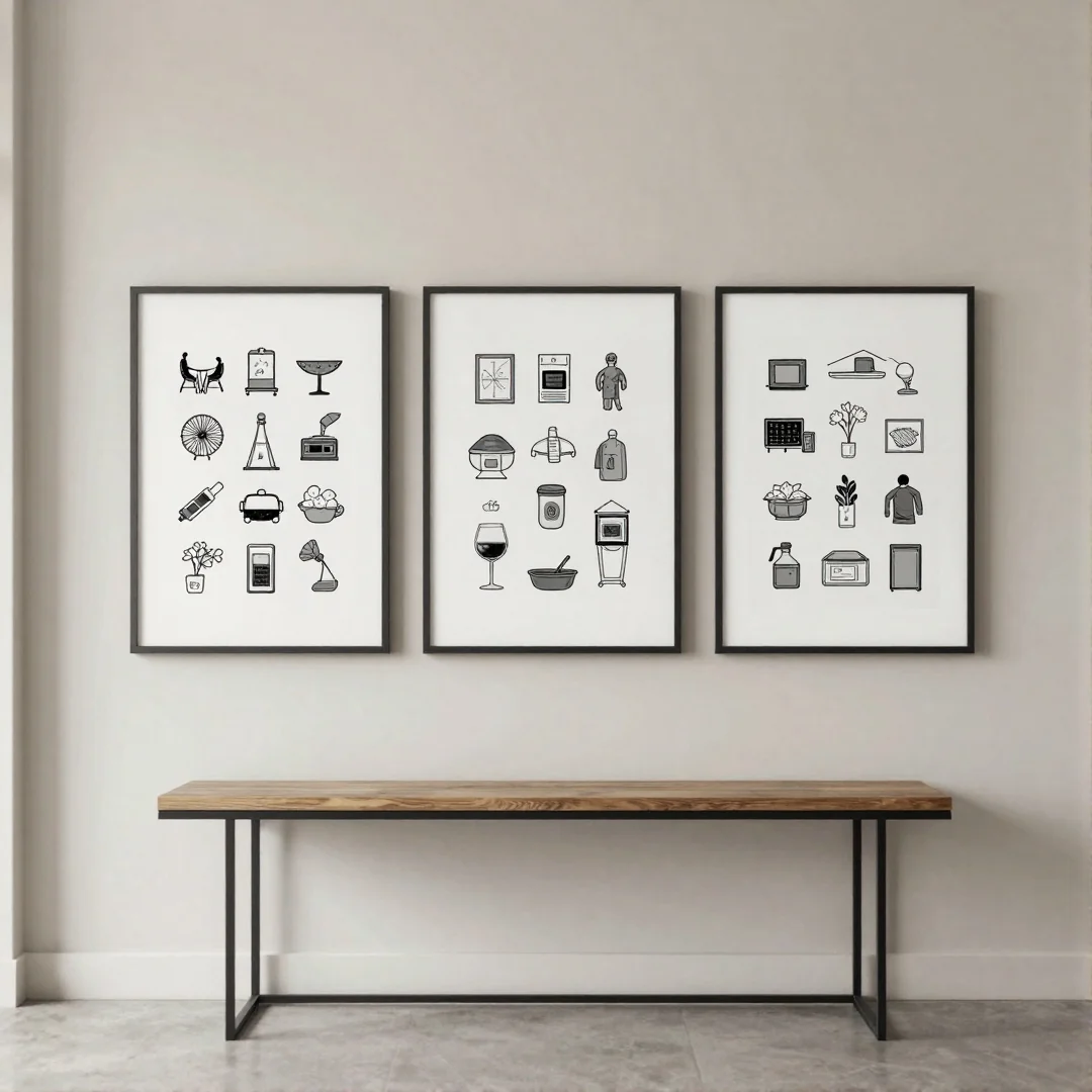 Wall Art Focal Point - 20 modern entryway drawing ideas