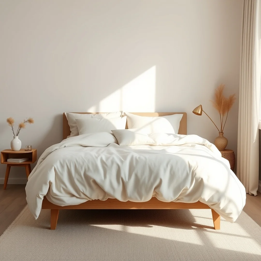 Lightweight Bedding for Space - 21 bedroom ideas for small rooms drawing and design tips
