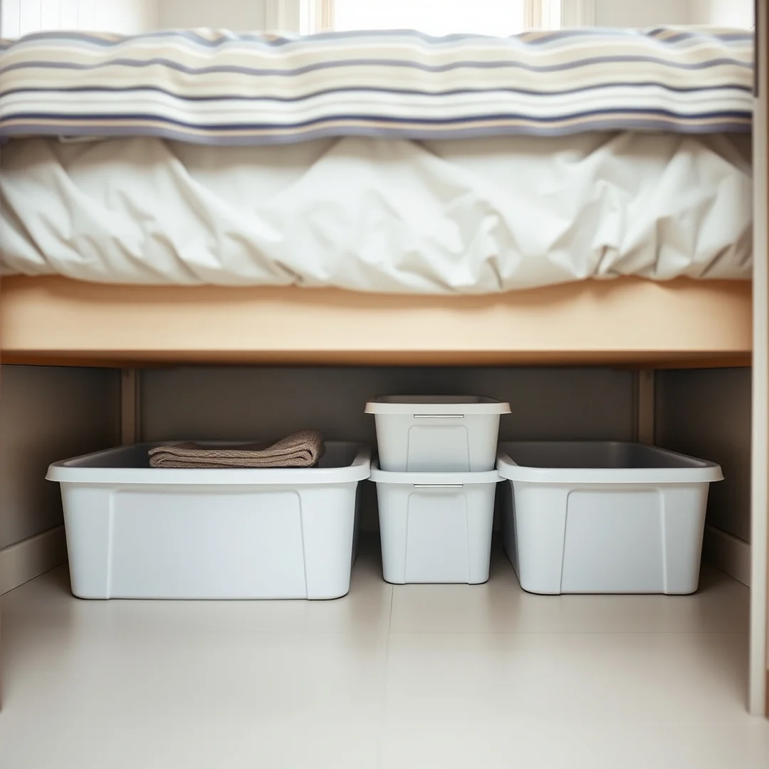Under Bed Storage - 21 bedroom ideas for small rooms drawing and design tips