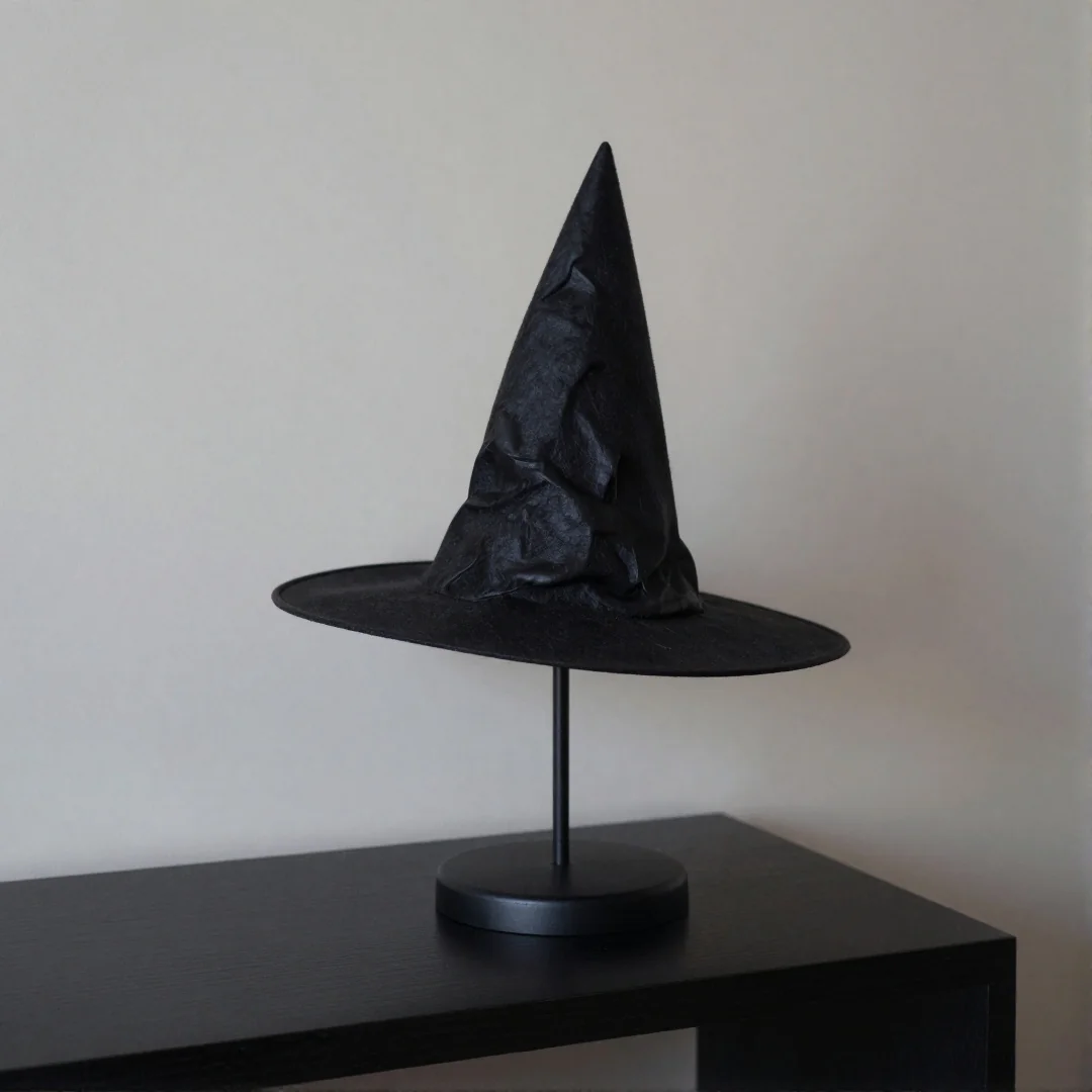 Minimalist Witch Hat - 22 halloween indoor decor ideas
