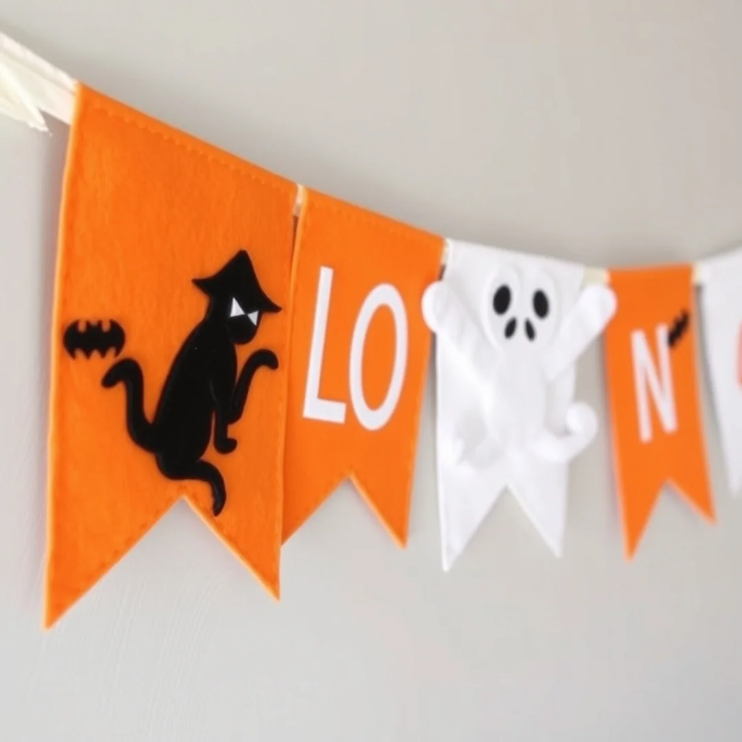 Felt Halloween Banners - 22 office halloween decorations that will transform your workplace