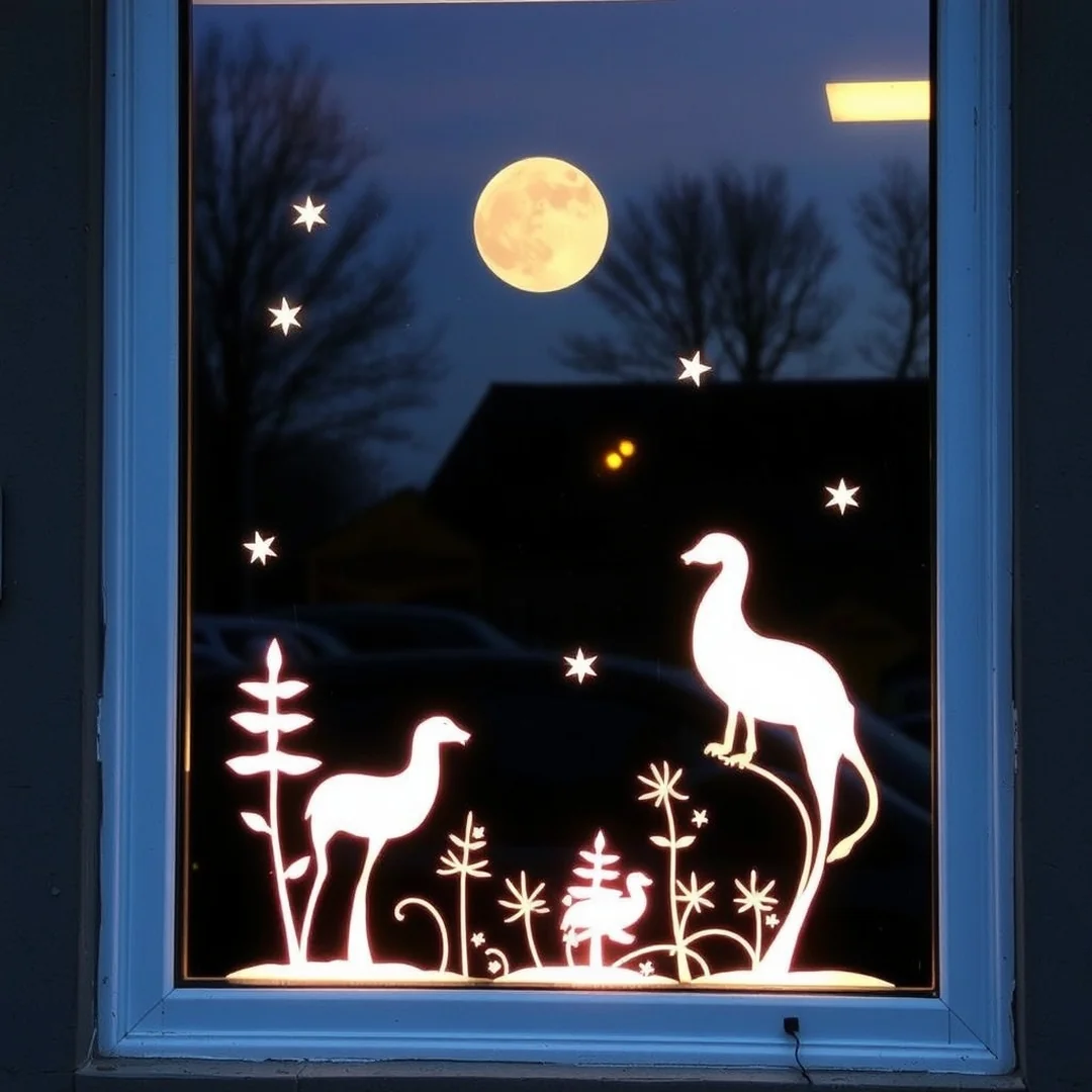 Glowing Window Decals - 22 office halloween decorations that will transform your workplace