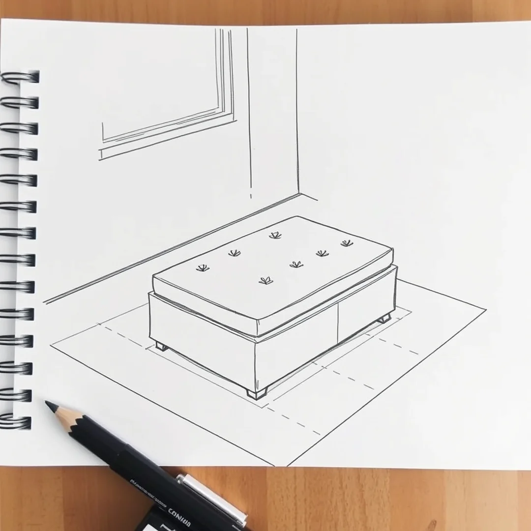 Sketching Multifunctional Pieces - 23 apartment living room drawing ideas a creative guide