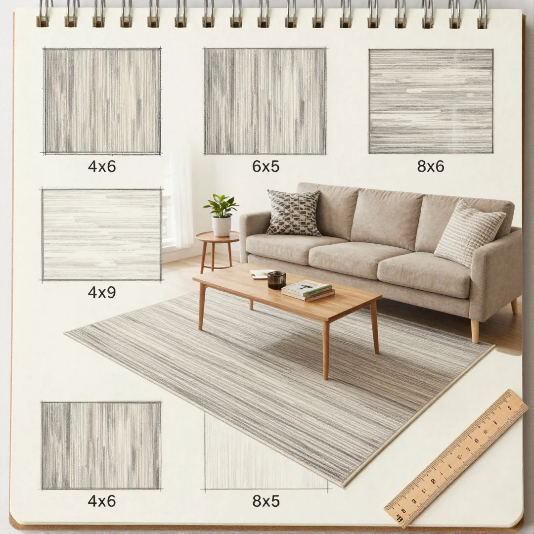 Area Rug Layout - 24 living room decor drawing ideas a step by step guide