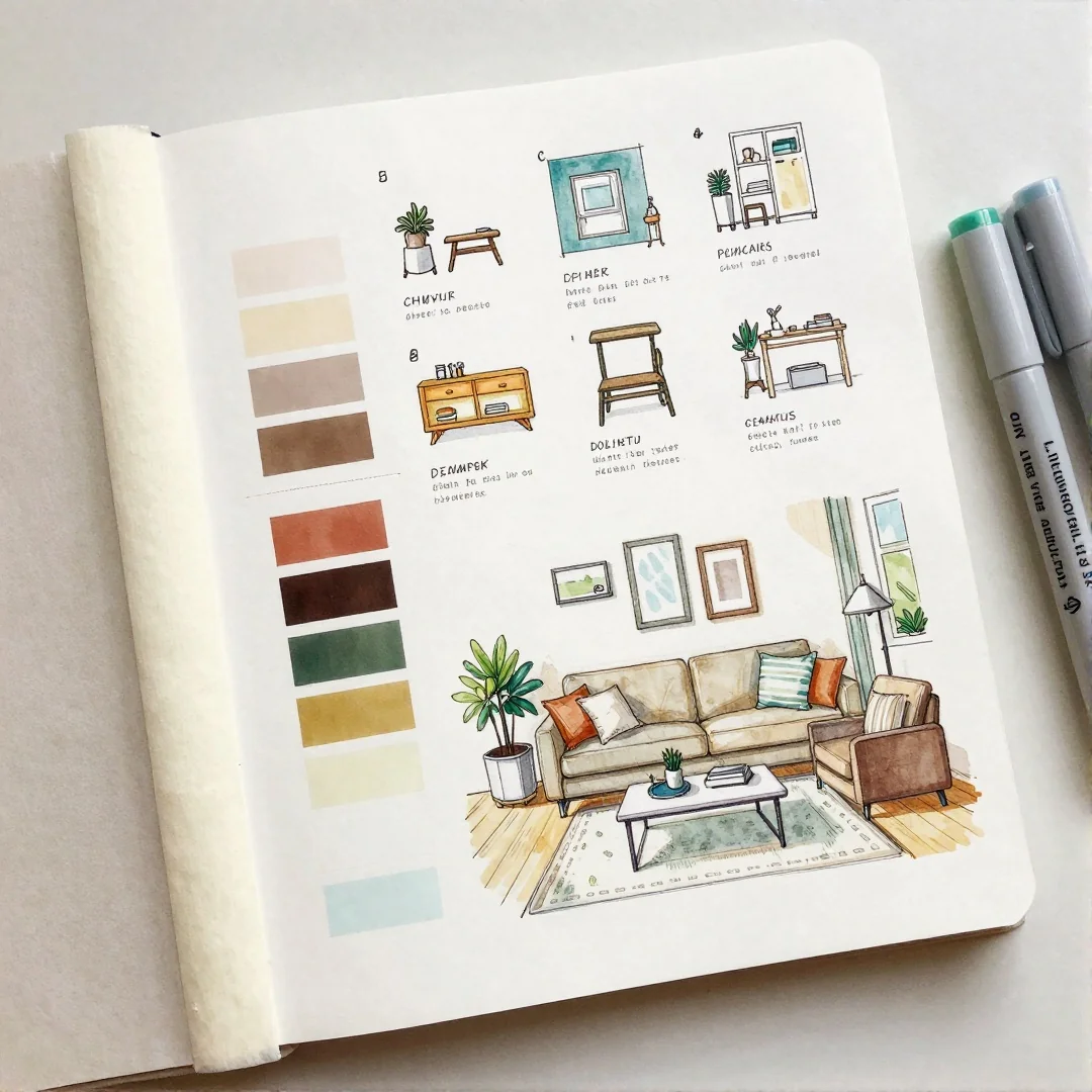 Color Palette Notation - 24 living room decor drawing ideas a step by step guide