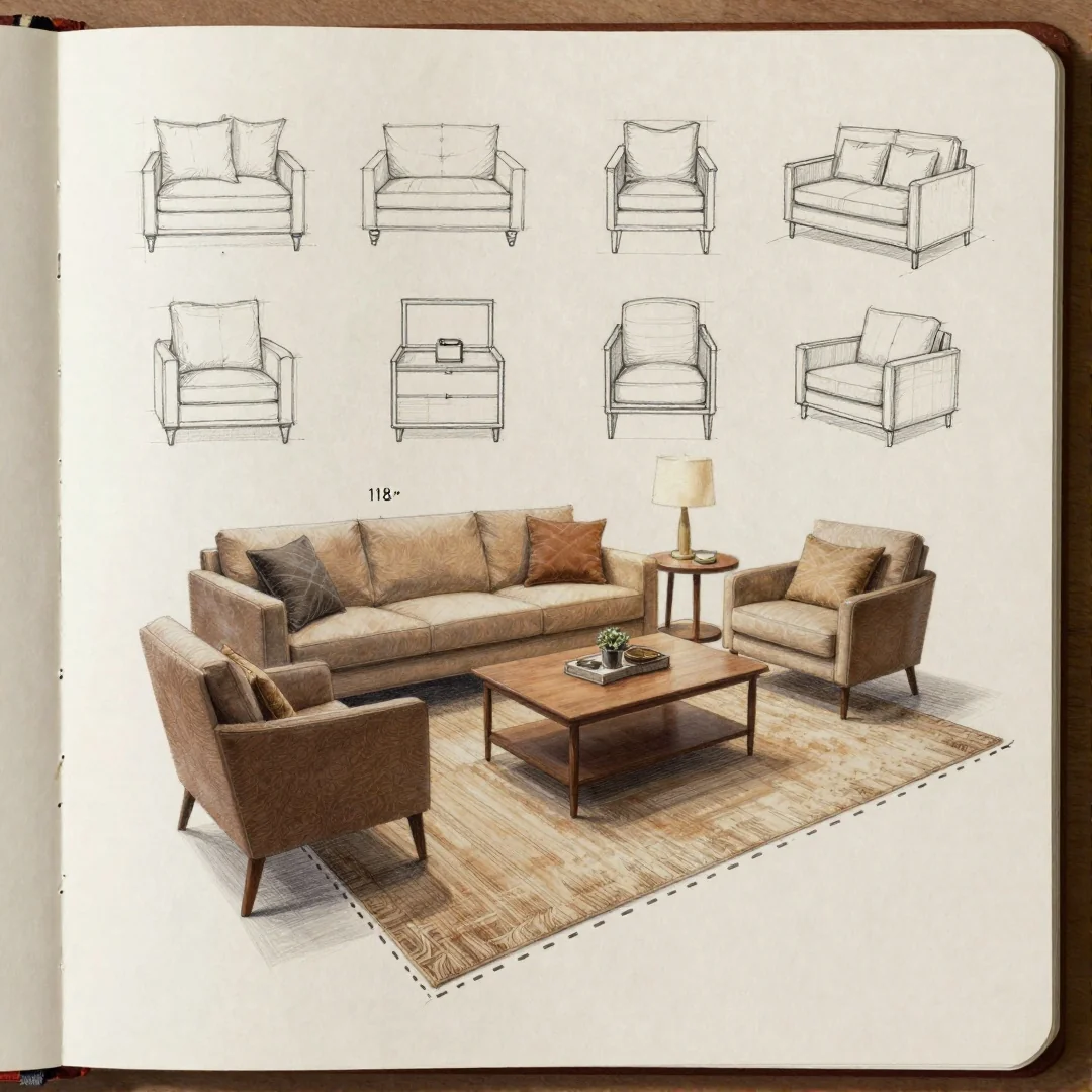 Furniture Arrangement - 24 living room decor drawing ideas a step by step guide