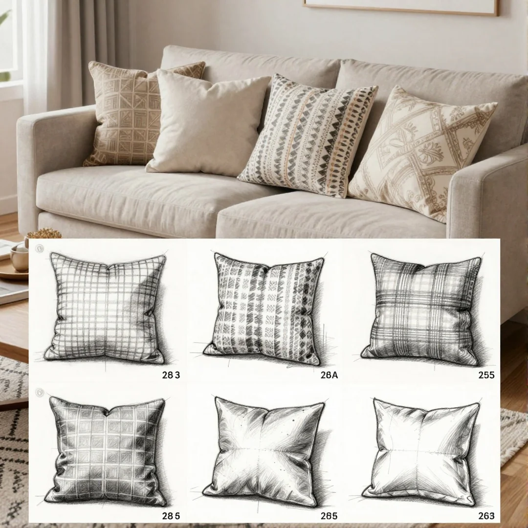 Throw Pillows Study - 24 living room decor drawing ideas a step by step guide