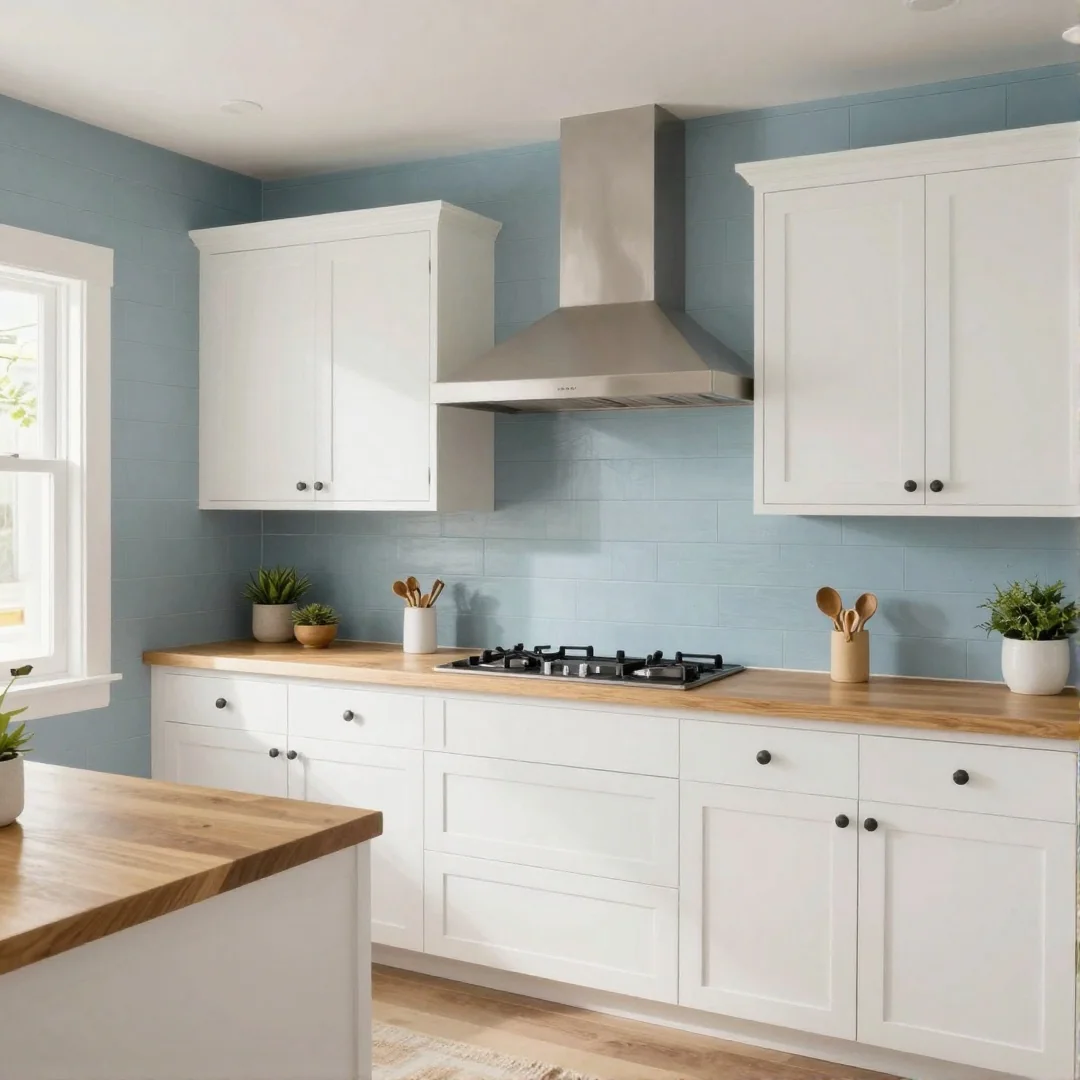 Shiplap Coastal Blue - 26 kitchen colors ideas unleash your creativity with these stunning designs