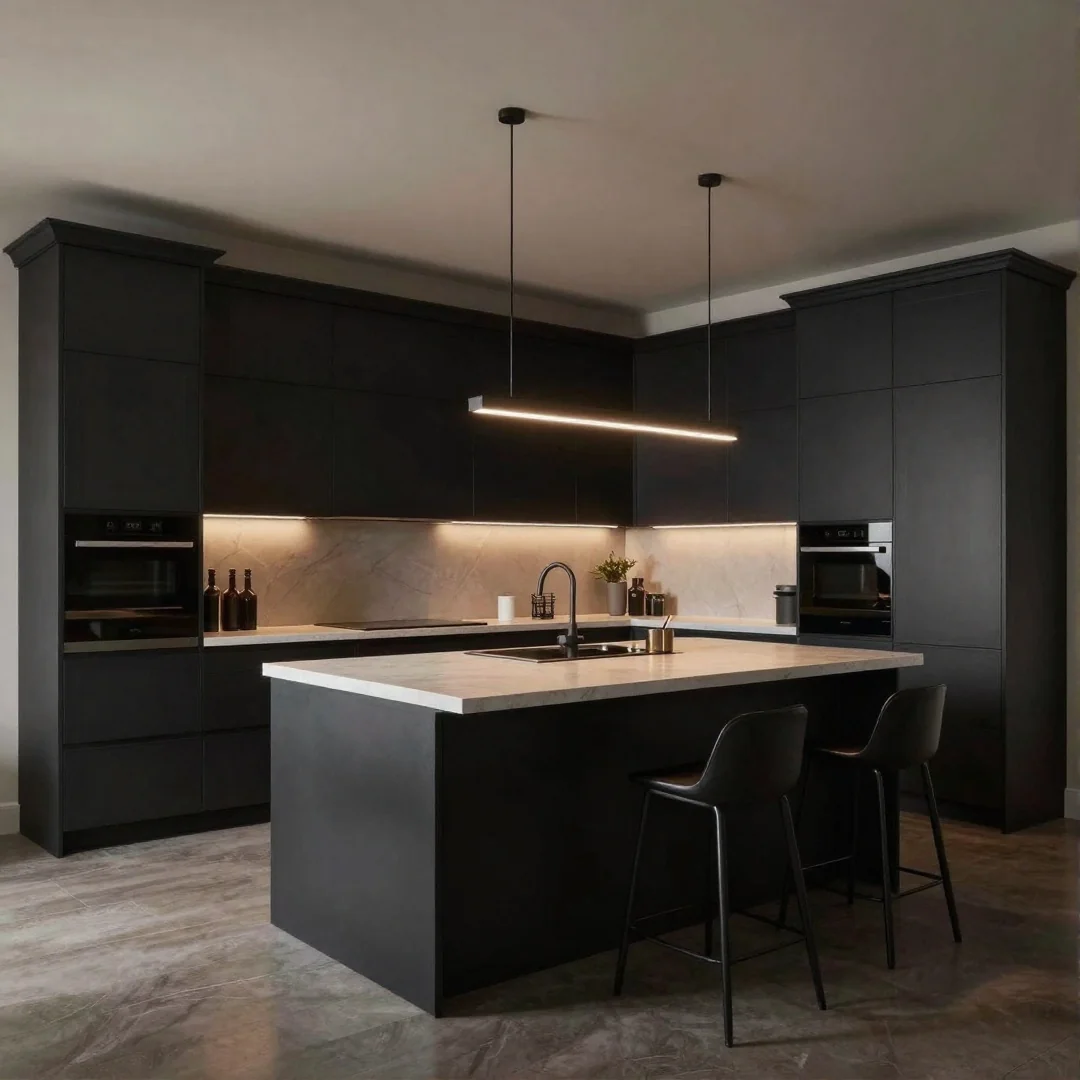 Black Matte Cabinets - 26 kitchen colors ideas unleash your creativity with these stunning designs