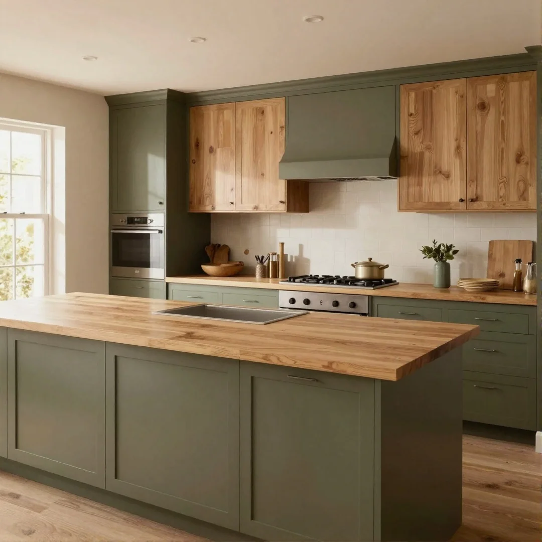 Oak and Olive Combo - 26 kitchen colors ideas unleash your creativity with these stunning designs
