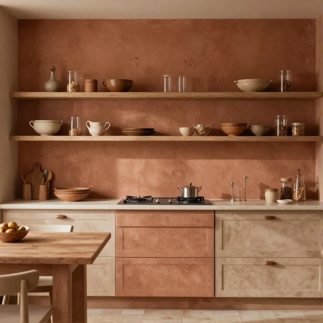 Terracotta Accent Wall - 26 kitchen colors ideas unleash your creativity with these stunning designs